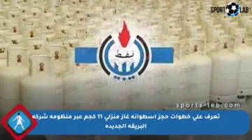 تعرف على خطوات حجز إسطوانة غاز منزلي 11 كجم عبر منظومة شركة البريقة الجديدة